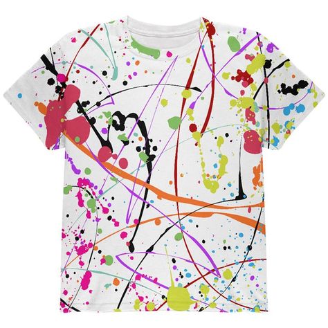 DESSA Paint Splatter Shirt, Painting Birthday, Paint White, Rainbow Paint, Paint Shirts, Splatter Paint, Paint Splatters, Back To School Outfits, Paint Splatter