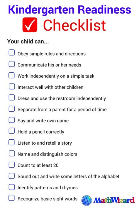 Ready For Kindergarten Checklist, Kindergarten Readiness Assessment, Kindergarten Checklist, Kindergarten Standards, Kindergarten Readiness Checklist, Teacher Checklist, Early Childhood Education Resources, Kindergarten Assessment, Ready For Kindergarten