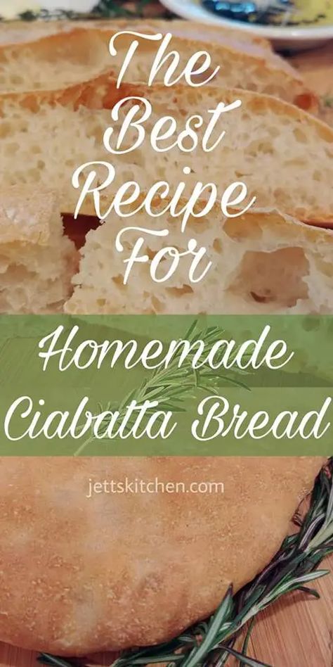 Ciabatta Recipe, Homemade Ciabatta, Homemade Ciabatta Bread, Ciabatta Bread Recipe, Ciabatta Rolls, Making Dough, Milk Bread Recipe, Bread Maker Recipes, Artisan Bread Recipes