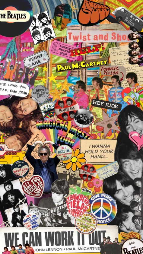 Beatles Background, 80s Rock Aesthetic, Beatles Collage, Paul Is Dead, Beatles Wallpaper, Apple Records, John Lennon Paul Mccartney, Beatles Love, Lennon And Mccartney