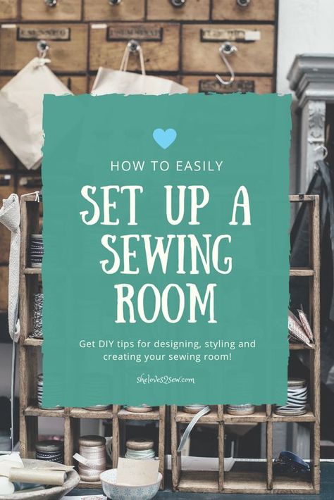 Quilting Rooms, Small Sewing Space, Quilt Room Organization, Room Setup Ideas, Small Sewing Rooms, Sewing Cabinets, Sewing Desk, Quilt Room, Sewing Room Furniture