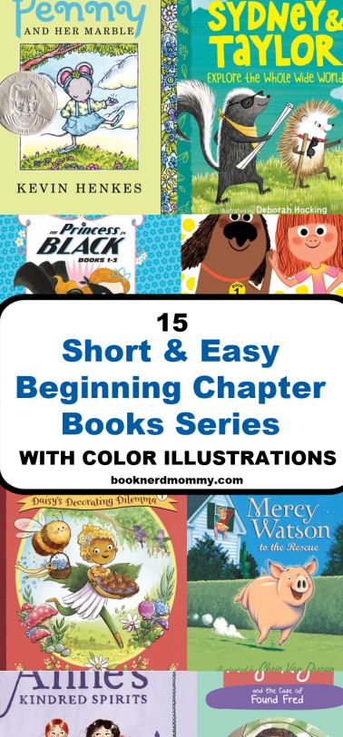 15 Short & Easy Beginning Chapter Book Series with Color Illustrations · Book Nerd Mommy 1st Grade Chapter Books, Beginning Chapter Books, Easy Chapter Books, Homeschool Books, Read Aloud Books, Family Reading, Short Books, Phonics Reading, Books For Boys