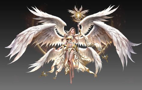 ArtStation - League of Angels, jungmin jin /dospi League Of Angels, Seraph Angel, Angel Artwork, Angel Warrior, Ange Demon, 다크 판타지, Angels And Demons, Angel Art, 영감을 주는 캐릭터