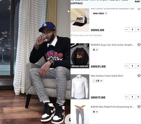 Hbcu Fits Men, Men Uggs Outfit Black Man, Black Guy Fall Outfits, Black Male Winter Outfits, Men Outfits Black Guys Winter, Shein Boys Outfits, Shein Outfits Men, Street Outfit Summer, Tyler The Creator Outfits