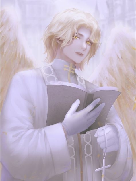 Adam Lord Of The Mysteries, 천사와 악마, Lord Of The Mysteries, Male Angel, Poses Reference, Angel Art, Anime Angel, Anime Drawings Boy, Dark Anime