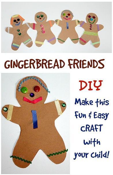 simple Gingerbread Friends Friendship & Uniqueness craft idea for preschool and kindergarten grades. Includes free printable gingerbread template for teachers & parents. FUN kid's creativity craft. Gingerbread Template, Gingerbread Man Template, Gingerbread Friends, Winter Crafts Preschool, Holiday Friends, Preschool Craft, Friend Crafts, Sand Crafts, Friends Diy