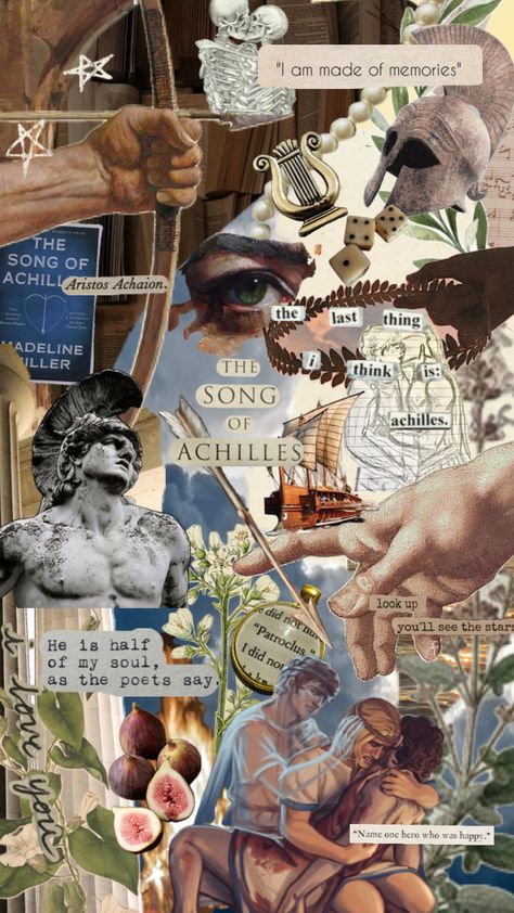 The song of Achilles has my whole heart #tsoa The Song Of Achilles, Song Of Achilles, Whole Heart, The Song, Your Aesthetic, Energy, Collage