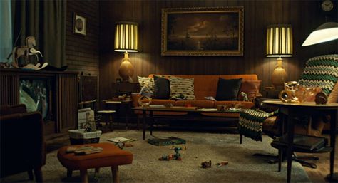 6 Cool Things We Learned About the Set Design of Fargo Season Two << Movie & TV News and Interviews – Rotten Tomatoes Home Movie Room, Home Movie, Bg Design, Aesthetic Living Room, Hotel California, Theatre Set, Movie Room, Home Movies, Trendy Home