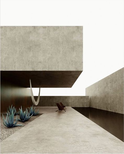 Brutalist House, Brutalism Architecture, Minimal Architecture, Concrete Architecture, Concrete Building, Ideas Casa, Concrete House, Brutalist Architecture, Architecture Rendering