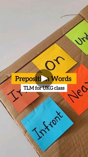 8.7K views · 55 reactions | Boost your child’s understanding of preposition words with this fun and interactive TLM! 🌟 Prepositions help kids learn about positions, directions, and relationships between objects. Make learning easy and enjoyable with hands-on activities! 🧠✏️

📌 Perfect for preschoolers and early learners!

#PrepositionWords #EarlyLearning #HandsOnLearning #TLMForKids #PlayBasedLearning #InteractiveLearning #KidsEducation #PreschoolActivities #Homeschooling #LearningIsFun #EducationalReel #TeachKids #PrepositionsMadeEasy | Vrushali Sungar-Karpe Prepositions Activities For Kids, Prepositions Activities, Preposition Activities, English Project, English Projects, Playbased Learning, Hands On Learning, Interactive Learning, Hands On Activities