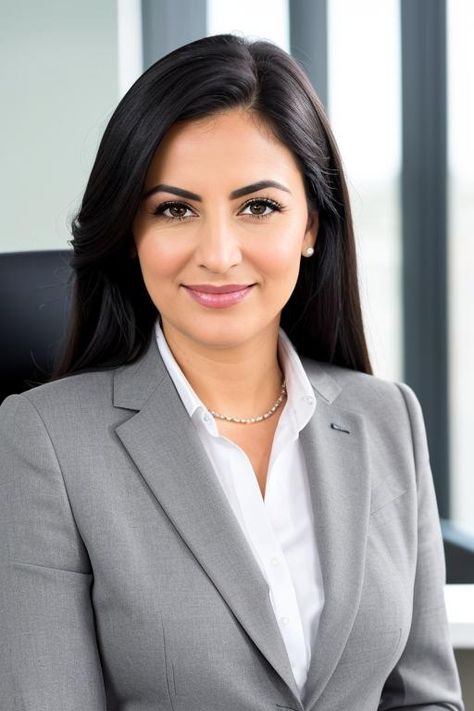 Confident and poised, this professional woman showcases the epitome of workplace elegance in her tailored gray suit. With a classic pearl necklace and a keen eye for style, she exudes leadership and grace. Discover style tips for the modern businesswoman. #PowerDressing #WorkplaceStyle #BusinessFashion Modern Headshots Women, Office Baddie, Corporate Headshot Poses, Corporate Headshots Women, Women Headshots, Bag Branding, Executive Women, Female Headshots, Women Poses