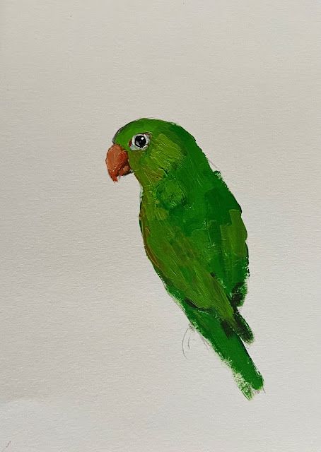 Green Parrot | ERIKA LEE SEARS Green Parrot Painting, Green Parrot, Parrot Drawing, Green Tattoos, Parrot Painting, Concept Art Tutorial, Pastel Green, Art Appreciation, Painting Art Projects