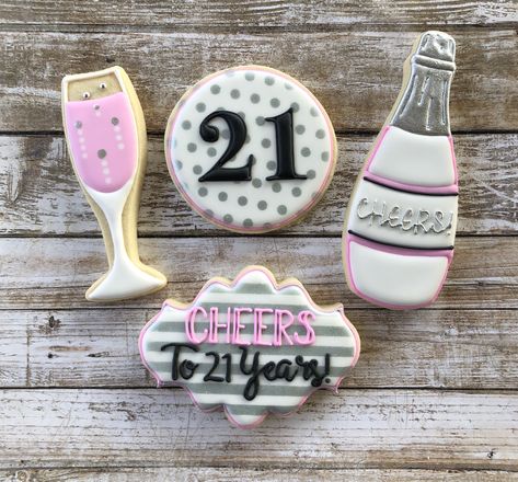 Cookies 21st Birthday, 19 Birthday Cookies, 21 Birthday Cookies Decorated, 21st Birthday Cookies Decorated, 21st Birthday Cookies For Girl, 21st Bday Cookies, 21 Birthday Cookies, 21st Birthday Sugar Cookies, 21st Birthday Cookies