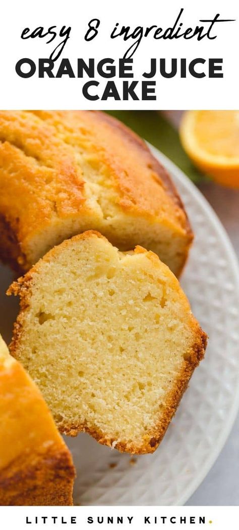 Easy Orange Juice Cake, Orange Juice Cake Recipe, Orange Cake Easy, Orange Juice Cake, Orange Bundt Cake, Orange Pound Cake, Orange Cake Recipe, Gateaux Cake, Bundt Cakes Recipes