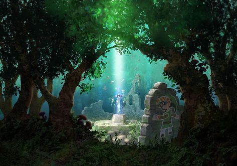 Master Sword  - The Legend of Zelda: A Link Between Worlds Legend Of Zelda Merchandise, Zelda Wallpaper, A Link Between Worlds, Link Between Worlds, Kakariko Village, Game Aesthetic, Zelda Twilight Princess, Between Two Worlds, World Wallpaper