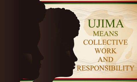 Ujima means Collective Work and Responsibility Kwanzaa Ujima, Days Of Kwanzaa, Music Reference, Kwanzaa Principles, African Mythology, Happy Kwanzaa, Self Determination, Beautiful Greeting Cards, Red Candles