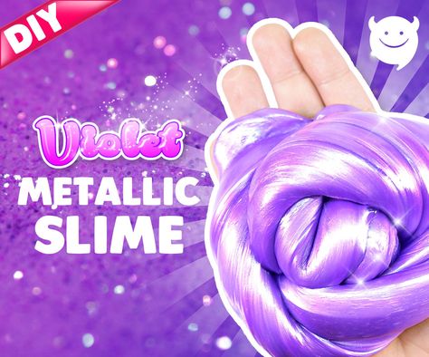 Watch Video Diy Slime Without Glue, Easy To Make Slime, Putty Slime, Slime Without Glue, Sand Dough, Metallic Slime, How To Make Metal, Cool Slime Recipes, Diy Wedding Makeup