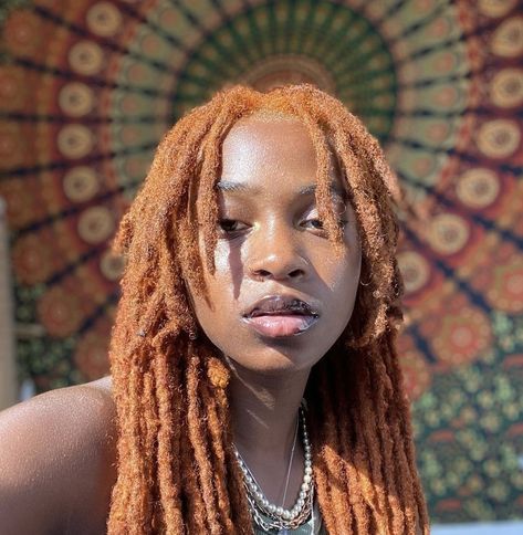 Ginger Locs, Beautiful Dreadlocks, Short Locs Hairstyles, Dyed Hair Inspiration, Braids Hairstyles Pictures, Dread Hairstyles, Dreadlock Hairstyles, Dye My Hair, Hair Reference