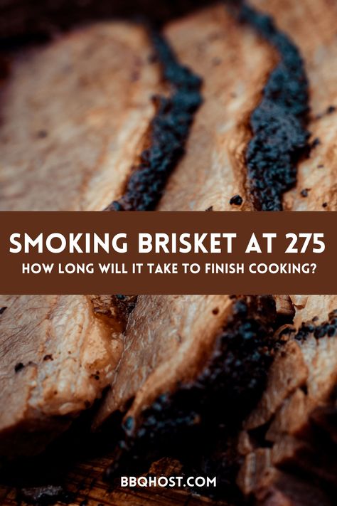 Barbecue lovers know that beef brisket is a tough cut that benefits from long, slow cooking. Wondering about setting your smoker to 275 degrees for your smoked brisket? This temperature for cooking smoked brisket can work, but how long should it cook to achieve perfect results? Our guide offers clear steps on how to cook a brisket and manage cooking brisket times. Looking for the best way to smoke your brisket? Check out our tips! How To Cook A Brisket, Smoked Brisket Flat Recipe, Smoked Brisket Rub, Cooking Brisket, Smoker Brisket, Brisket Flat, Brisket Recipes Smoked, How To Cook Brisket, Smoked Beef Brisket