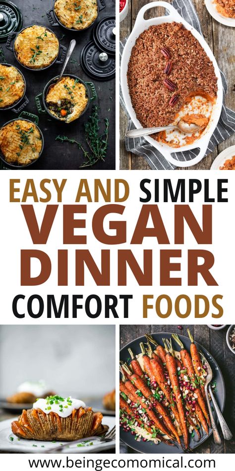 These simple frugal vegan recipe ideas are perfect for large families for when money is low, or when you want to enjoy a delicious and easy vegan dinner recipes. Thanksgiving Entree, Vegan Dinner Ideas, Vegan Lentil Soup, Vegan Easter, Easy Vegan Dinner, Vegan Thanksgiving, Recipes For Dinner, Weeknight Dinner Recipe, Vegan Dinner