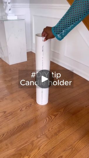 3.9K views · 60 reactions | Love this candle holder 🥰, don't you? #DIY #diyideas #diytutorial #diydecor #diylife | The Art of Interior Design | The Art of Interior Design · Original audio Big Candle Holders Decor, Tall Candle Holders Decor Ideas, Diy Floor Candle Holders, Large Floor Candle Holders, Candle Holders Decor Ideas, Floor Candle Holders Tall, Big Candle Holder, Long Candle Holder, Huge Candles