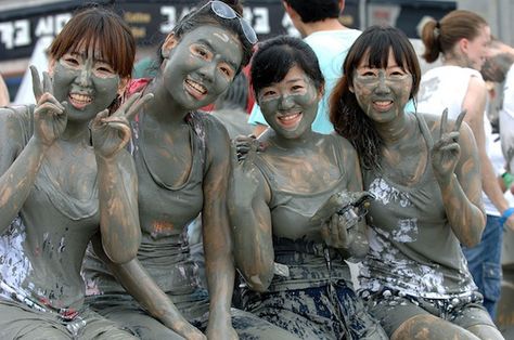 Boryeong Mud Festival, Oyster Tacos, Mud Festival, Mudding Girls, Nami Island, Han River, Lotte World, Summer Music Festivals, Korean Summer