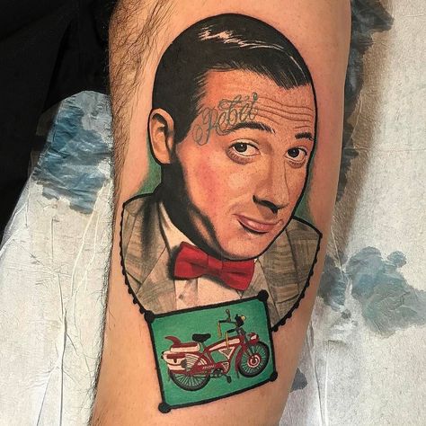 Rose Gold Tattoo, Peewee Herman, Paul Reubens, Pee Wee Herman, Tattoo Culture, Gold Tattoo, Intricate Tattoo, Im Lonely, Pee Wee