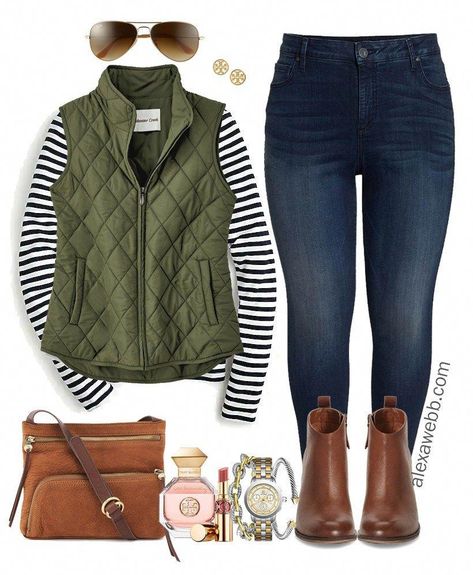 fall fashion tips #FashionTipsandGuide Preppy Office Outfits Women, Womens Preppy Style, Green Vest Outfit Winter, Cabi Fashion Ideas, Winter Vest Outfits For Women, Olive Vest Outfit, Plus Size Spring Outfits Casual, Barbenheimer Outfit, Workwear 2023