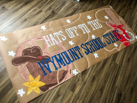 Wild West Theme🤩🤠🫶🏼 Wild West Hoco Theme, Western Theme Football Poster, Western Theme Pep Rally, Western Pep Rally Signs, Western Football Posters, Western Pep Rally, Fnl Signs, Stuco Campaign, Fnl Posters