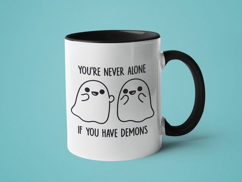 Rude Mug Funny Mugs With Sayings Dark Humor You're - Etsy Nicholas Cage Funny, Rude Mugs, Funny Gifts For Him, Weird Gifts, Funny Coffee Cups, Wedding Mugs, Couple Mugs, Geek Humor, Never Alone