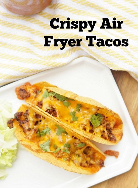 Air Fry Corn Tortillas For Tacos, Air Fryer Crispy Tacos, Air Fryer Tacos Flour Tortillas, Tacos In Air Fryer, Air Fryer Tacos, Taco Cart, Fried Recipes, Mississippi Pot, Air Fried Food