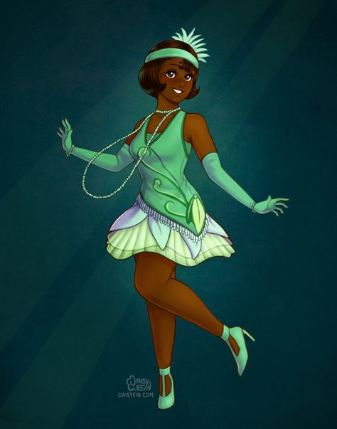 Princess Tiana (Mickey's Royal Friendship Faire) by daisyein on DeviantArt Vintage Ballgown, Tiana Princess And The Frog, Princess Tiana Dress, Black Cartoons, Ray Caesar, Tiana Princess, Tiana Disney, Tiana And Naveen, Disneyland Rides