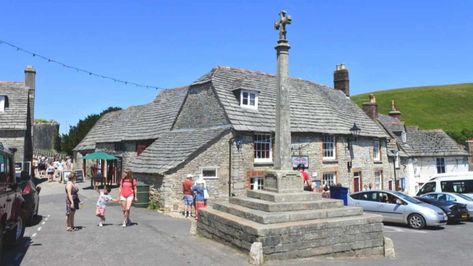 The Village of Corfe Castle Swanage Dorset, White Marble Design, Model Village, Corfe Castle, East Street, Caravan Site, Dorset England, William The Conqueror, Thatched Cottage