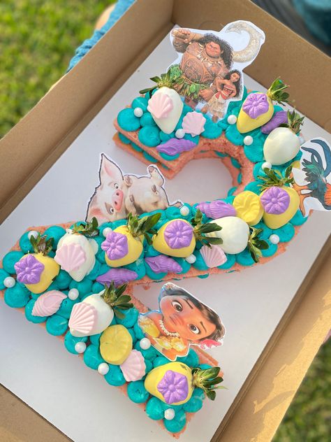 Moana Number Cake Ideas, Moana 3rd Birthday Cake, Moana Cookie Cake, Moana Bday Cake, Birthday Cake Moana, Moana 2nd Birthday Cake, Moana Cupcake Cake, Moana Bday Party Ideas, Moana Number Cake