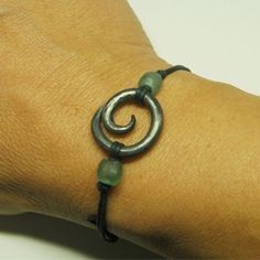 Spiral bracelet Iron Jewelry, Blacksmith Projects, Handmade Silver Jewelry, Metalsmithing Jewelry, Recycled Glass Bead, Forging Metal, Forged Steel, Silver Jewelry Handmade, Ceramic Jewelry