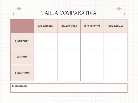 Gráfico Tabla Comparativa Juvenil Colorido Pastel - Templates by Canva Splatoon, Design Details, Pastel