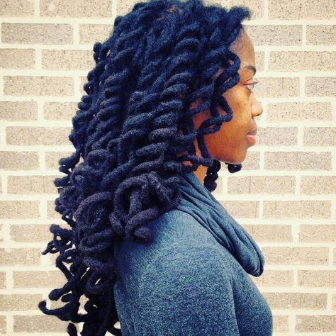 Long Curly Dreadlocks Long Loc Styles Women, Women Dreads, Locks Hairstyle, Healthy Locs, Nubian Locs, Curly Dreadlocks, Colored Locs, Curly Locs, Natural Locs