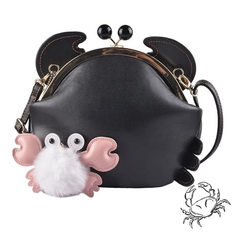 QZUnique Crab Shape Handbag with Crab Coin Purse Crossbody Bag Crayfish Shells Purse Detachable Shoulder Bag Women's Satchel #ad #advertisement #aesthetic #crab #purse #coinpurse Crab Bag, Vintage Safe, Crossbody Clutch Purse, Shell Purse, Novelty Purses, Animal Bag, Beautiful Handbags, Purse Crossbody, Crossbody Clutch