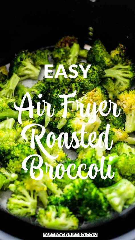 Easy Roasted Air Fryer Broccoli Air Frying Broccoli, Best Air Fryer Broccoli, Roasting Broccoli In Air Fryer, Baked Broccoli Air Fryer, Air Fryer Spinach Recipes, How To Cook Broccoli In Air Fryer, Broccoli Air Fryer Recipes Fresh, Air Fryer Broccoli Fresh, Airfryer Broccoli Recipes