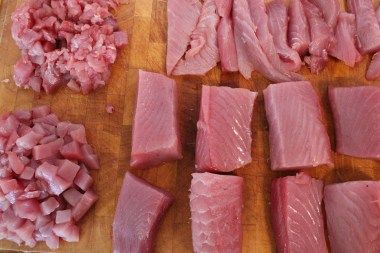 Tuna Loin, Ahi Tuna, Skillet, Fish