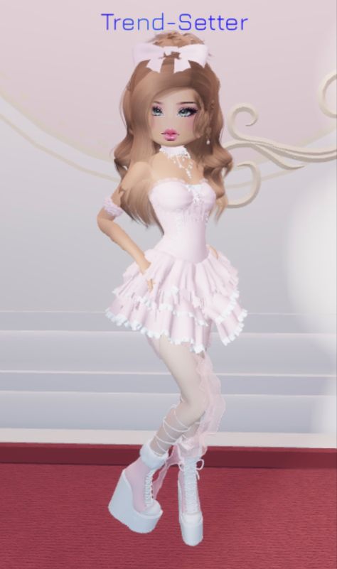 Coquette Dress To Impress, Preppy Stickers, Rp Ideas, Dti Ideas, Dti Fits, Dti Outfits, Preppy Dresses, Chic Interior, Roblox Outfits