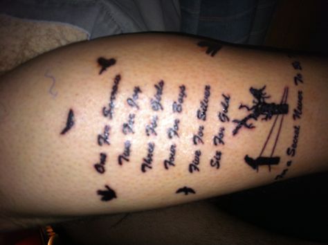 My Counting Crows tattoo, A Murder of One Counting Crows Tattoo, Counting Crows, Crow Tattoo, Tattoo Quotes, Tattoos