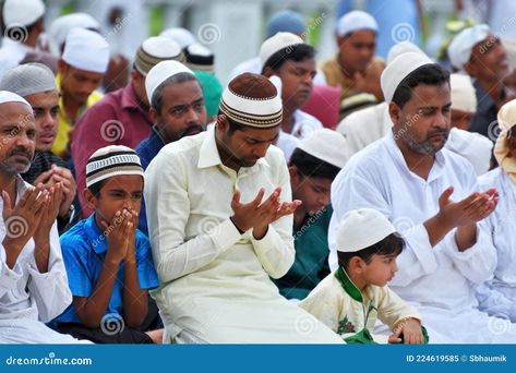 Calcutta, India - September 13, 2016: Group of people praying Namaz on Eid ul fitr. Ramadan Celebration, Eid Ul Fitr, Editorial Illustration, Ramadan, Editorial, India, Festival, Celebrities