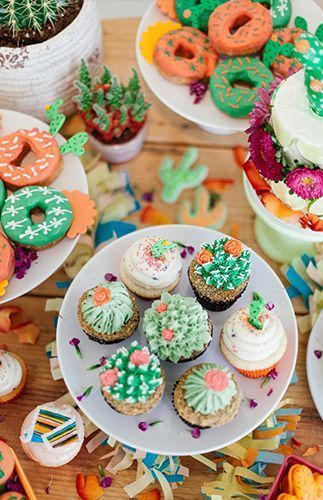 3esta Birthday, Cactus Cupcakes, Fiesta Birthday Party, Cactus Party, Taco Party, Fiesta Birthday, Fiesta Party, Smash Cake, Bday Party