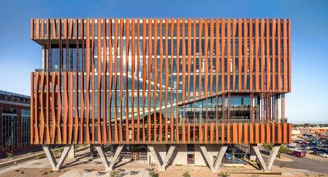 Rainscreen Facade, Outdoor Panels, Building Skin, Ringling Museum, Wood Facade, Base Building, Building Sketch, Timber Buildings, Mix Use Building