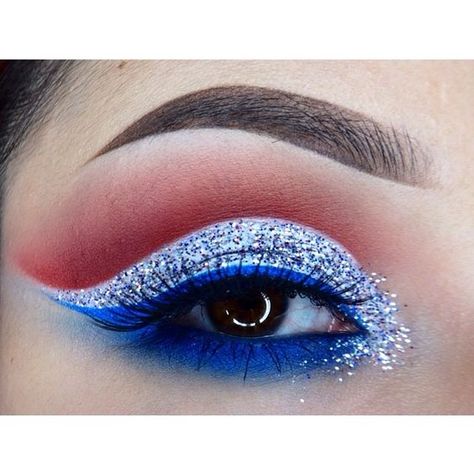 Celebrate the 4th of July in style this year by using these American-owned makeup and skin care picks Patriotic Makeup, Holiday Eye Makeup, 4th Of July Makeup, Holiday Eye, Halloween Make-up Looks, Make Up Designs, Holiday Makeup Looks, Eye Makeup Designs, Makeup Eye Looks