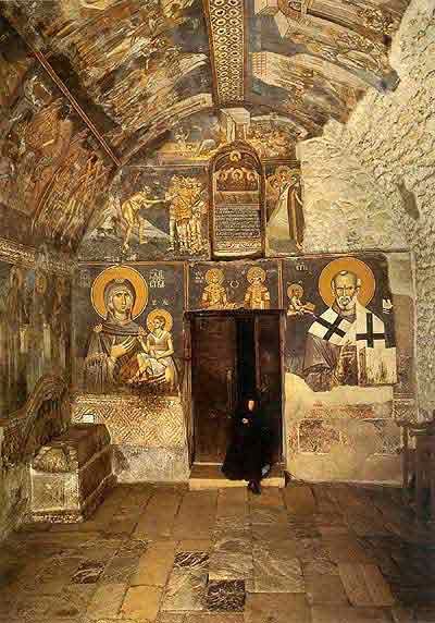 Orthodox Church, Orthodox Monastery, Byzantine Architecture, Eastern Orthodox Church, Ancient Paintings, Orthodox Christian Icons, Sacred Architecture, Christian Artwork, Eastern Orthodox