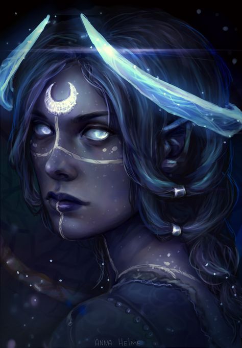 ArtStation - Moon godlike fanart, Anna Helme Moon Godlike, Warrior Angel, Beautiful Pencil Drawings, Pillars Of Eternity, Creaturi Mitice, Art Noir, Výtvarné Reference, Animale Rare, Seni Cat Air