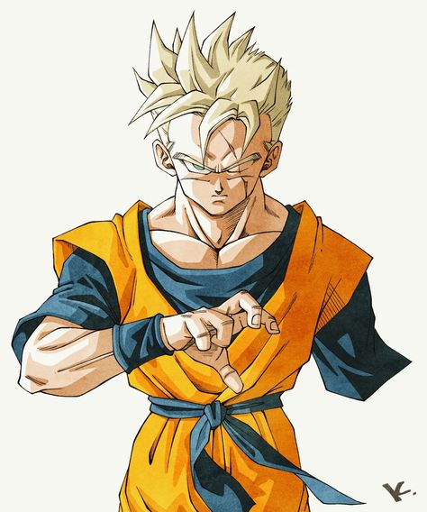 Future Gohan, Dbz Drawings, Ball Image, Image Dbz, Dragon Ball Painting, Dragon Ball Super Artwork, Dbz Art, Dragon Ball Image, Anime Dragon Ball Goku