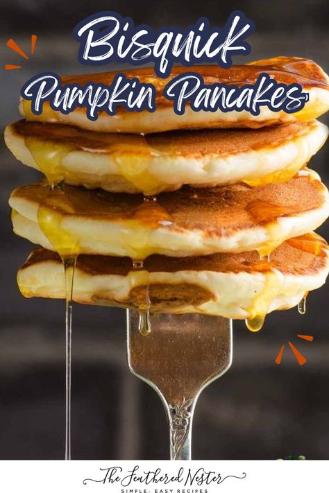 These Bisquick Pumpkin Pancakes are a quick and easy way to enjoy a fall-inspired breakfast. With the perfect blend of pumpkin and spices, these fluffy pancakes are great for cozy mornings. This simple recipe is ideal for using pantry ingredients and will become a family favorite. Bisquick Pumpkin Pancakes, Pumpkin Pancakes Bisquick, Cholesterol Friendly Recipes, Pumpkin Pancakes Easy, Bisquick Pancakes, Pumpkin Pancake Recipe, Bisquick Recipes, Simple Breakfast, Pumpkin Pancakes